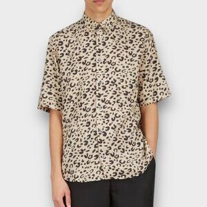 Alexander McQueen McQ Sheehan Leopard Print Shirt